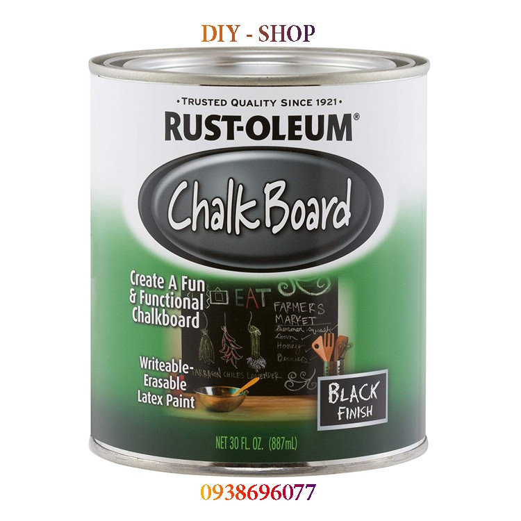 Sơn Bảng Đen – Chalkboard Paint Misc Black (Sơn tạo hiệu ứng viết phấn Cao Cấp đến từ Mỹ)