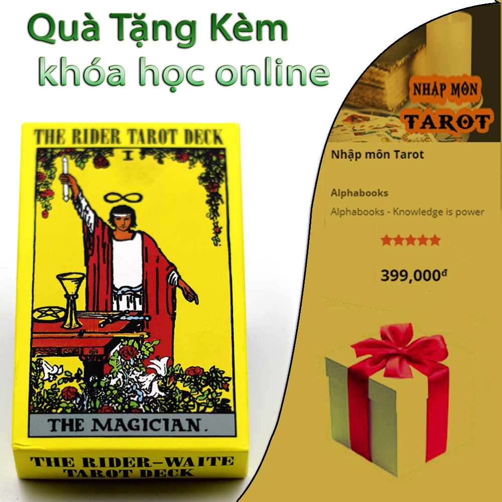 Bộ Bài Rider-Waite Tarot Deck+ tặng bộ video khóa học Tarot