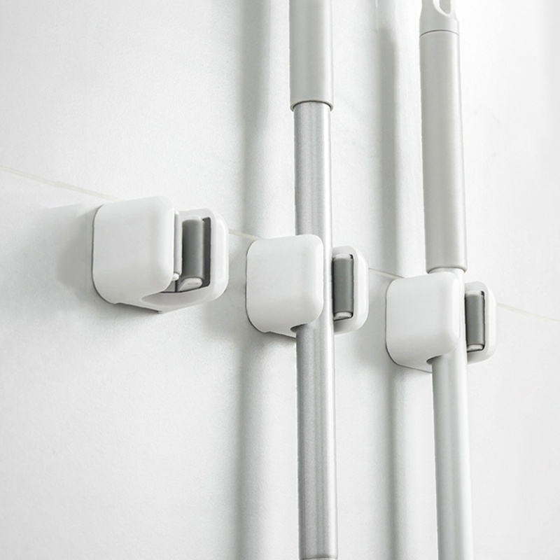 Giá Treo Chổi / Cây Lau Nhà Gắn Tường Tái Sử Dụng Tiện Lợi