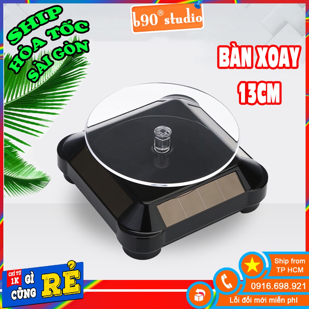 Bàn Xoay Trưng Bày Trang Sức , Sản Phẩm Size 13cm Xoay 360 Độ Chất Liệu ABS Cao Cấp