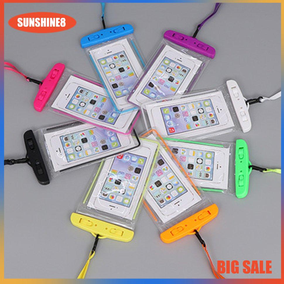【SUN】[NEW]Outdoor Waterproof Phone Bag Luminous Universal Mobile Phone Case  Neck Strap