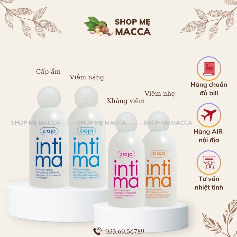 INTIMA ZIAJA ( CAM KẾT CHÍNH HÃNG )