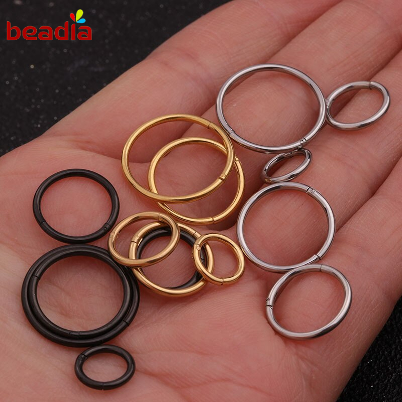 Khuyên xỏ Beadia 6-16mm không mối nối dùng để làm khuyên xỏ lỗ tai/xỏ lỗ mũi/xỏ cơ thể quyến rũ