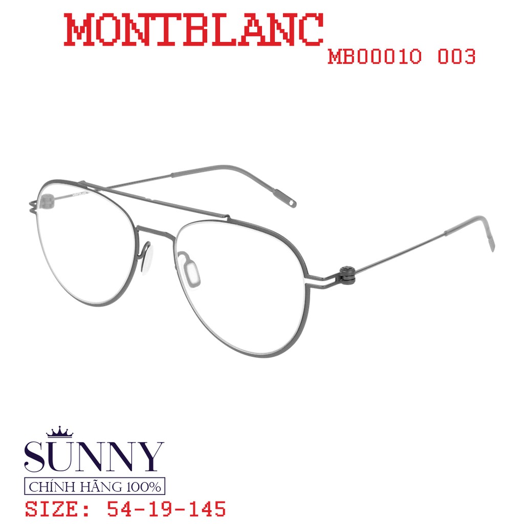 Gọng kính Montblanc MB0001O chính hãng, bảo hành toàn quốc
