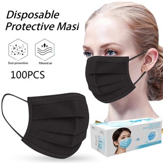 Air Purifying Face Mask Cover 3 lớp Mặt nạ lọc miệng 100 chiếc