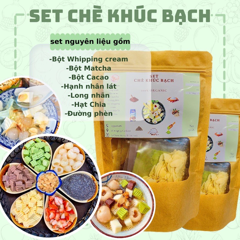 Set CHÈ KHÚC BẠCH tự nấu / Tặng kèm công thức Bất bại