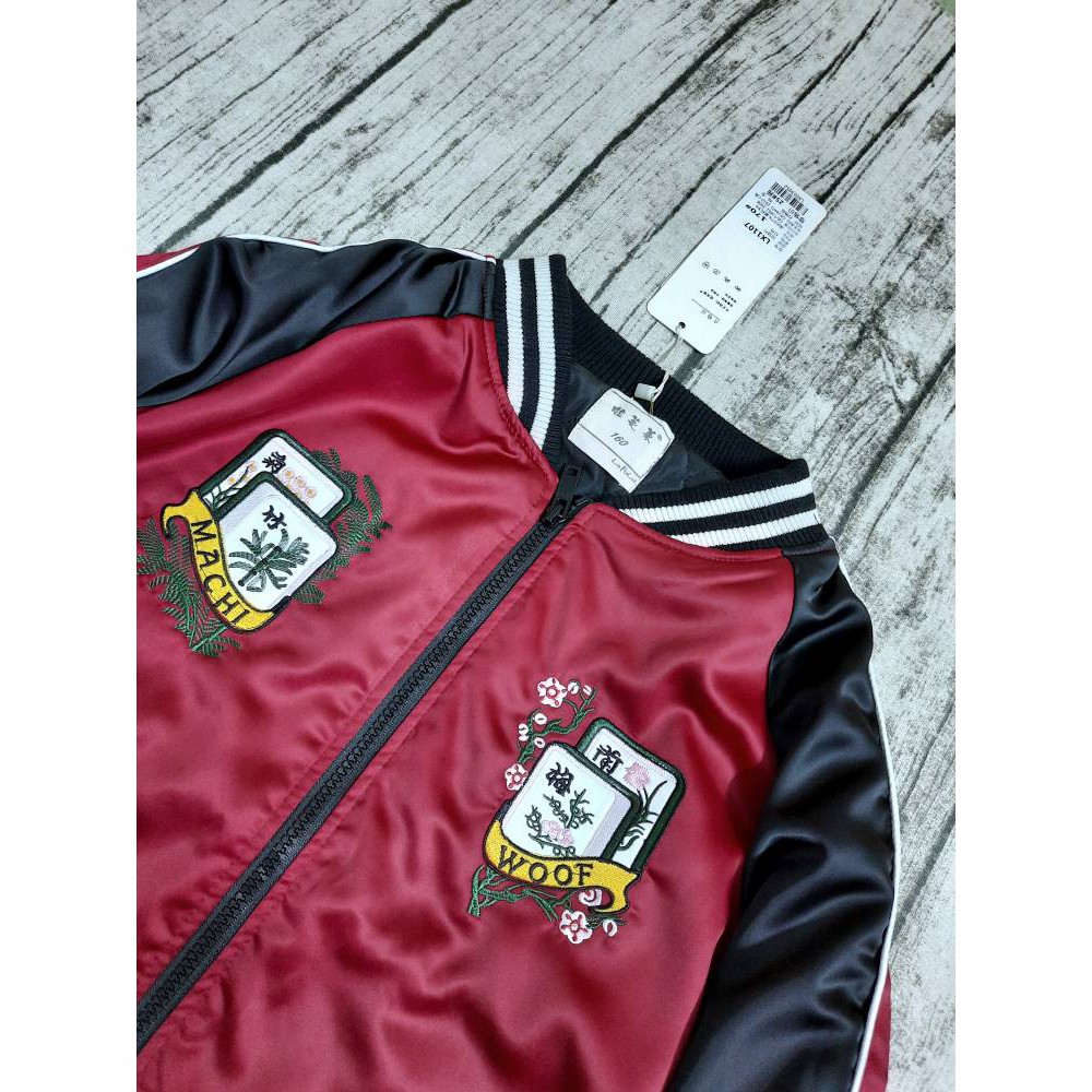 Áo khoác bomber thêu,áo bomber thêu 2 lớp cực chất