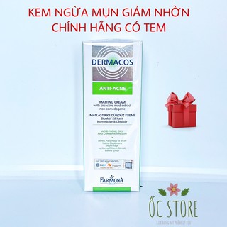 Kem Ngừa Mụn Giảm Nhờn Dermacos Farmona 🌸Chính Hãng🌸 Dermacos Matting Cream chính hãng 50ml
