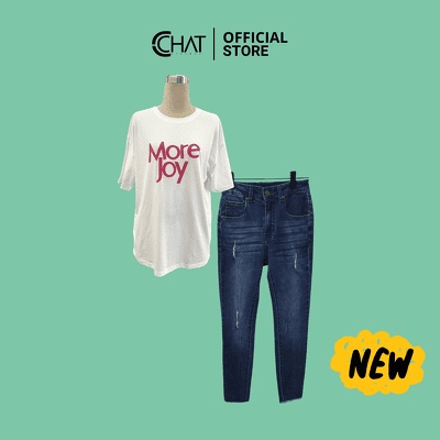 Quần jean skinny mài gấu tua CCHAT