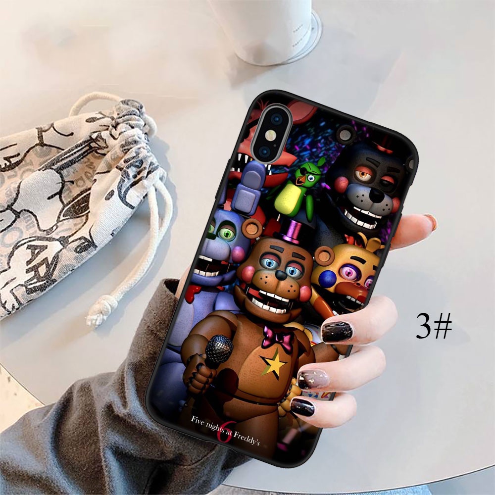 Ốp Điện Thoại Silicon Mềm Họa Tiết Game FNAF Cho iPhone 5 5S 6 6S 7 8 11 Pro Max Plus SE XR OI40