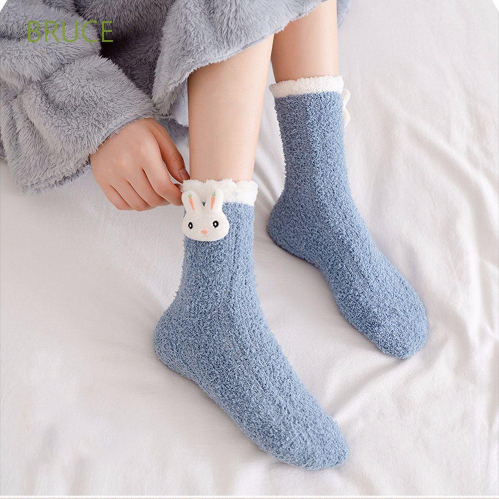 Vớ nhung san hô mềm mại thoáng khí ấm áp dễ thương cho nữ
