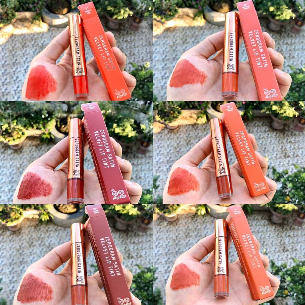 {XẢ KHO SỈ} Son Kem Lì Chosungah Ver22 Zerogram Satin Velvet Lip Tint 6g | BigBuy360 - bigbuy360.vn