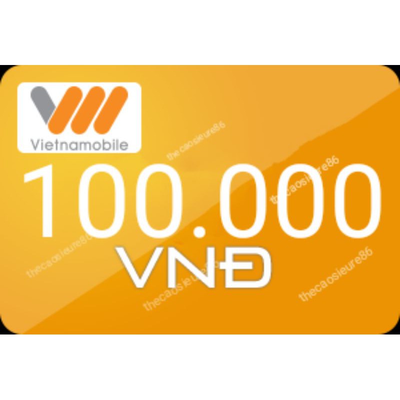 Thẻ vietnamobile 100k