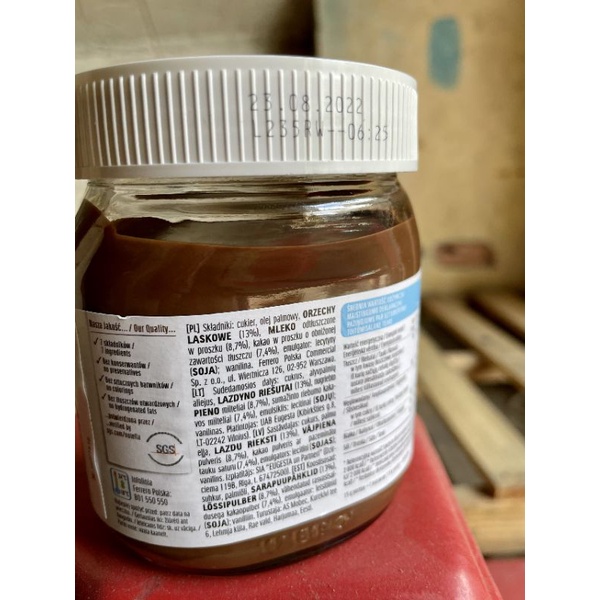 Nutella Mứt hạt phỉ 750g xuất xứ Hà Lan