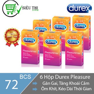 Combo 6 hộp bao cao su durex giá sỉ tùy chọn
