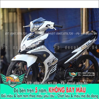 Tem rời exciter 135 lc trắng đen 2021 -1