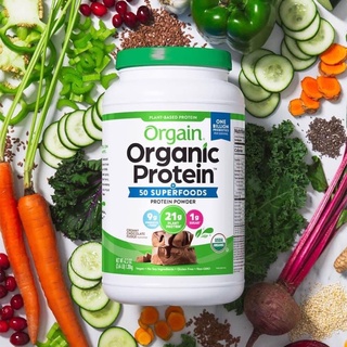 Orgain Protein organic - Sữa hữu cơ thực vật SuperFood Protein powder, Vanilla Bean Vegan, Non GMO
