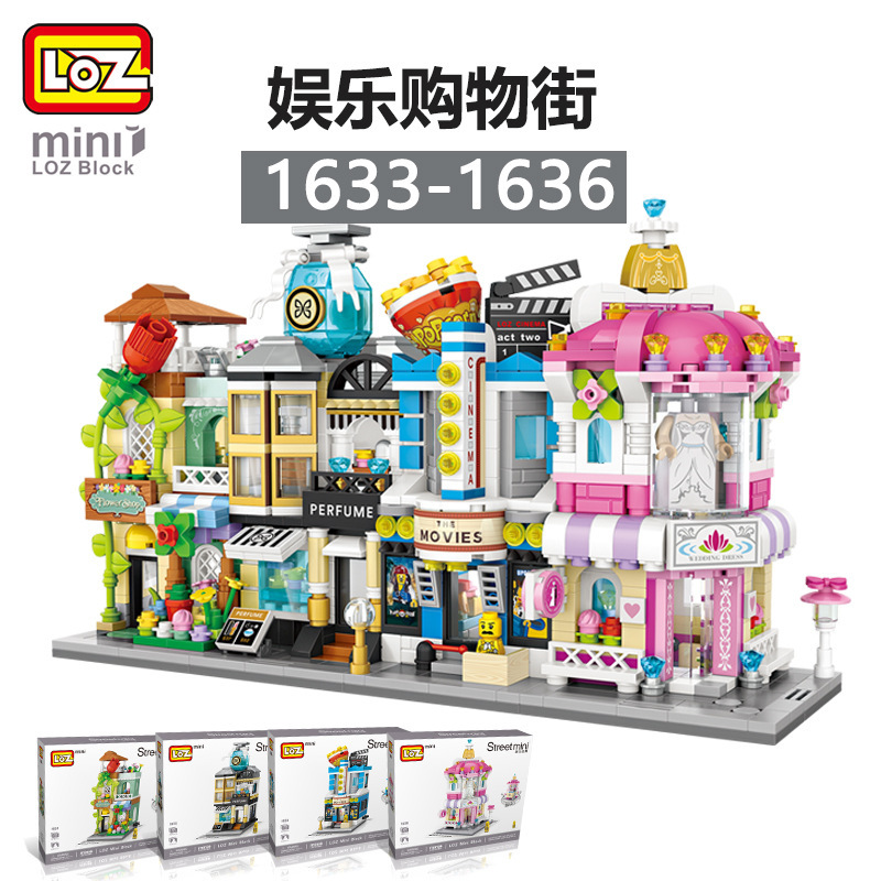 LEGO Loz Bộ Đồ Chơi Cửa Hàng Trang Điểm Chất Lượng Cao