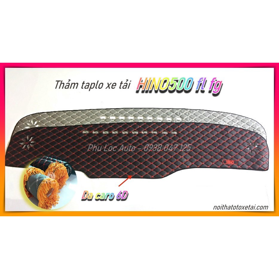 thảm lót da taplo xe tải hino 500 FL FM 15 tấn Euro 4