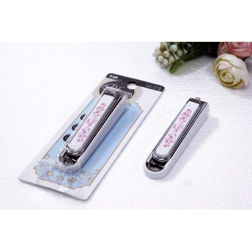 [Hỏa Tốc HN] Bấm móng tay inox mẫu hoa văn KAI cỡ nhỏ Nội địa Nhật Bản