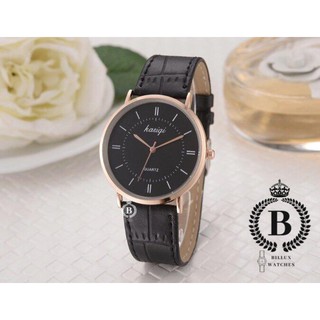 Đồng hồ nữ Kasiqi [Billux] dây da - 28mm (Đen - Nâu) [KSQMT001]