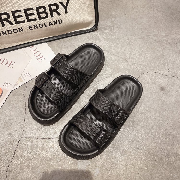 Dép Bánh Mỳ Nữ Kiểu Dáng Sandal 2 Quai Mẫu Mới Đế 3 Phân D50