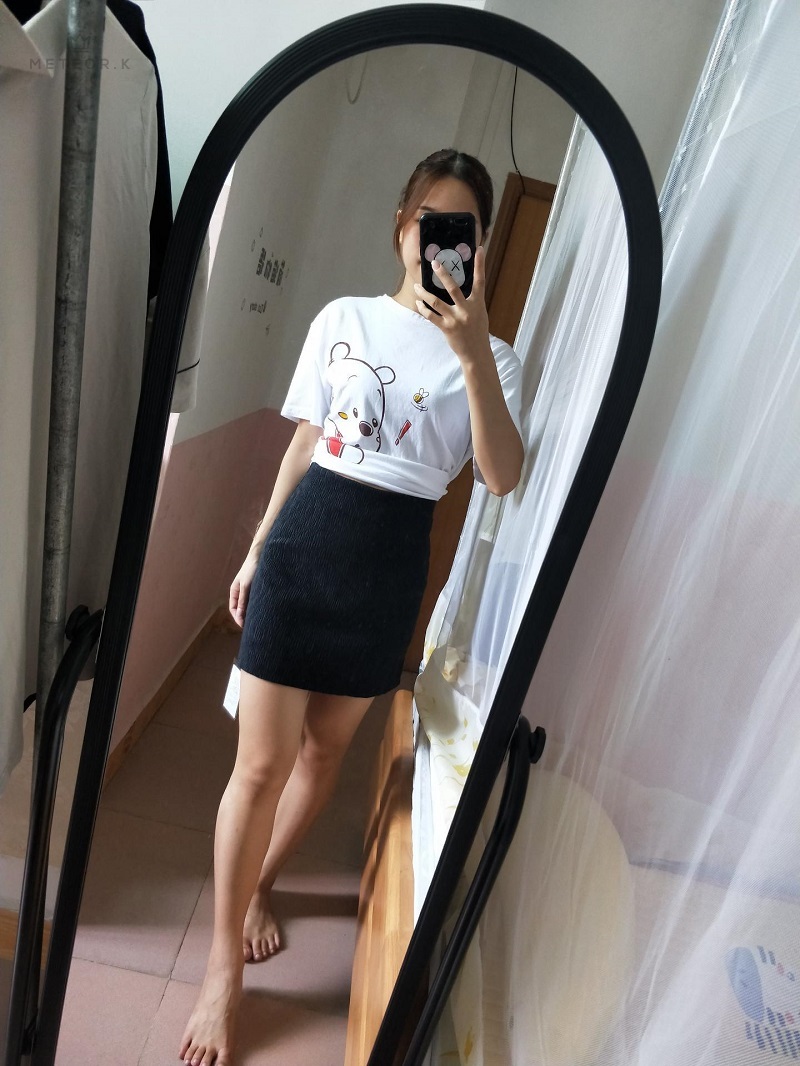 Chân Váy Chữ A Lưng Cao Phong Cách Hàn Quốc Xinh Xắn Cho Nữ | BigBuy360 - bigbuy360.vn