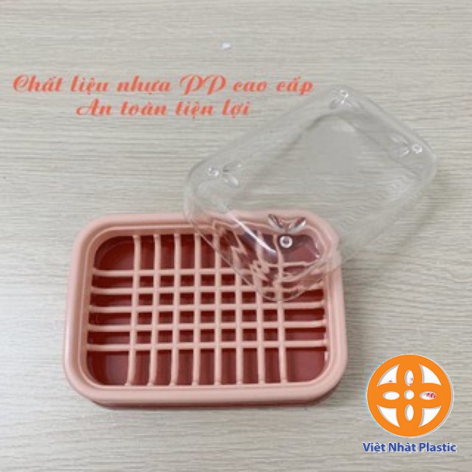 hộp đựng xà bông có khay hứng nước tiện lợi, hộp xà phòng có nắp