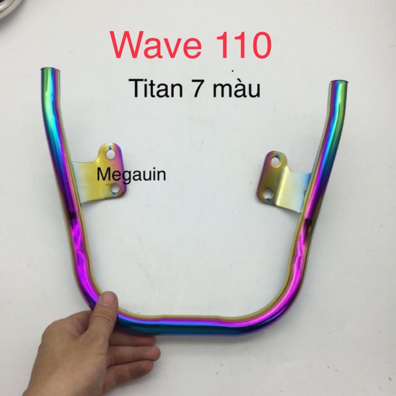 Tay xách (cảng sau) độ titan/đen dành cho wave 110, wave100