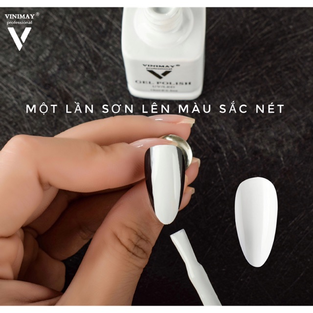 Sơn trắng đen vinimay siêu đặc - dụng cụ nail