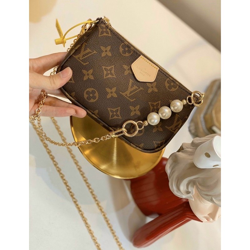 Túi Lv mini quai ngọc 2 dây fullbox nguyên seal