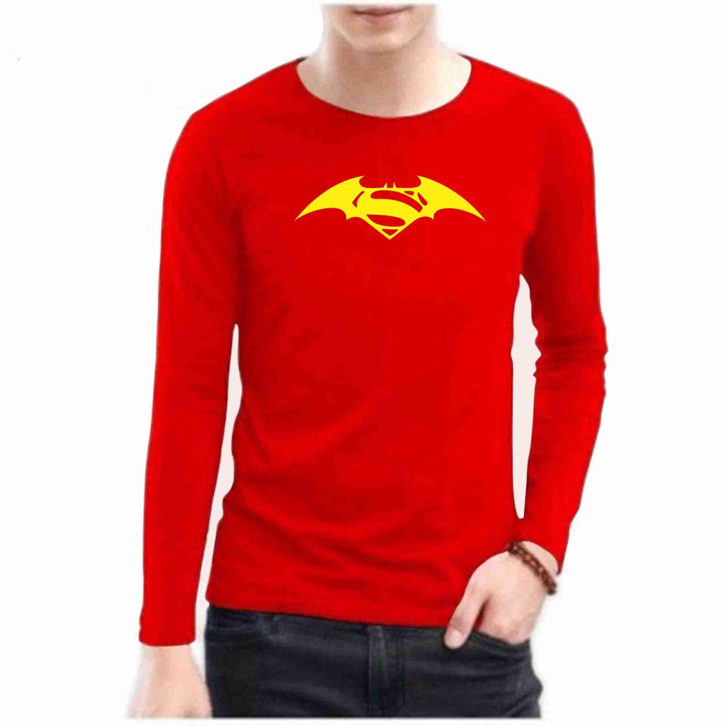 Áo Thun Cotton Họa Tiết Batman Vs Superman Cá Tính Dành Cho Nam Và Nữ / Kombed 30s