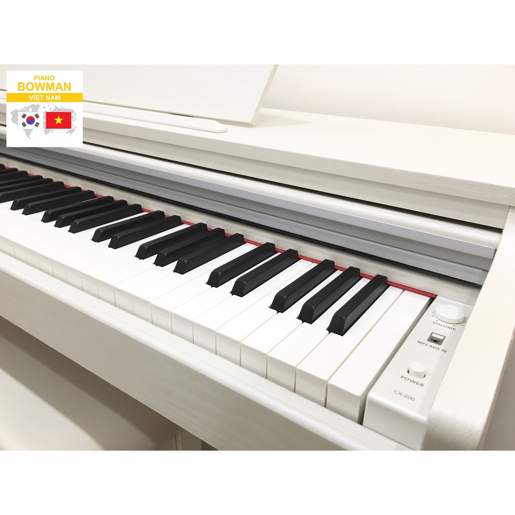 Đàn Piano điện mới BOWMAN CX200 - Màu Trắng - Bảo hành 2 năm