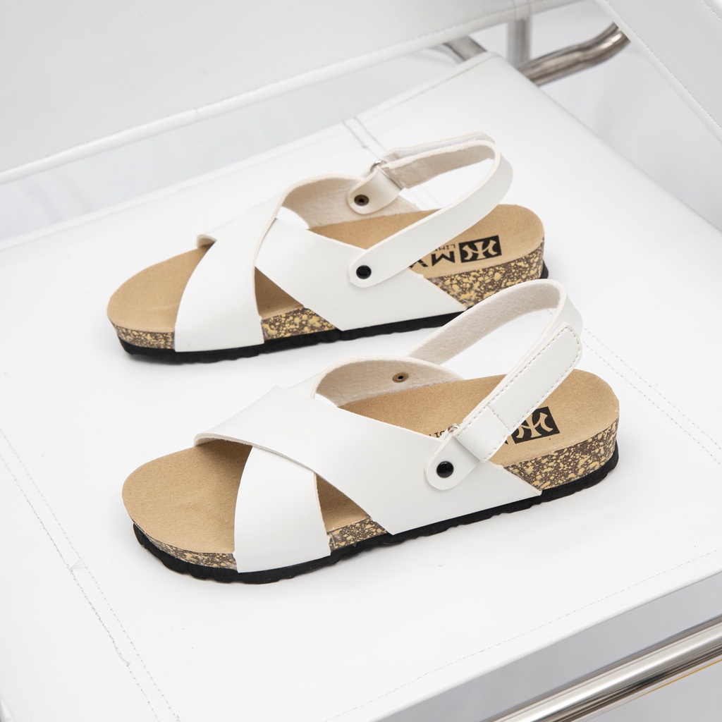 Giày Sandal Nữ 2919 MWC - Giày Sandal Nữ Đế Trấu Quai Chéo Thời Trang