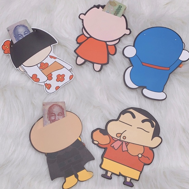 Lì Xì Thế Hệ Mới - Set 10 Túi Lì Xì Phiên Bản ChiBi Nhân Vật Hoạt Hình Thần Tượng No.101381