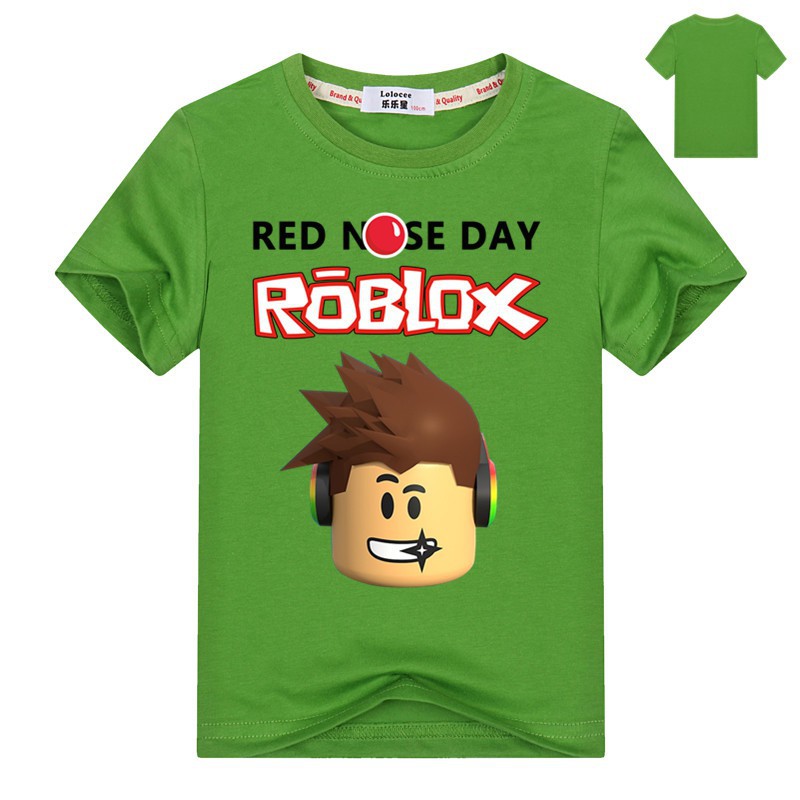 Áo thun ngắn tay in hình roblox dành cho bé trai