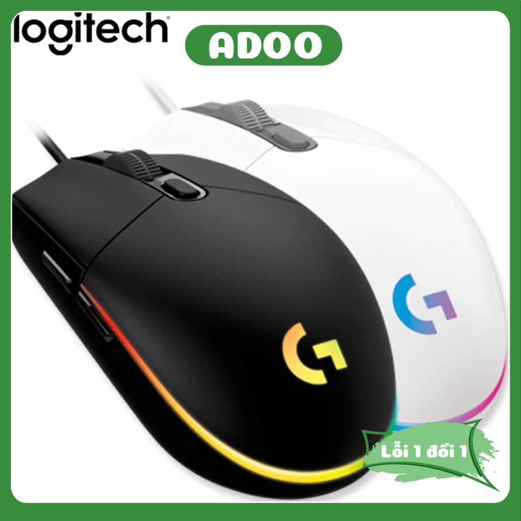 Chuột gaming chuột máy tính logitech G102 Led RGB Chuột Led gaming giá rẻ nhiều mẫu mã siêu đẹp ADOO