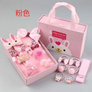 Bộ dây buộc tóc cho bé gái xinh lung linh nhà, dùng làm quà tăng diph trung thu thì bé nào cũng thích ạ.