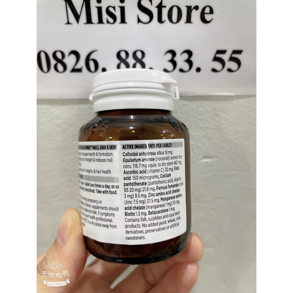 Viên uống đẹp da, móng và tóc Blackmores Nails Hair Skin, hàng Úc