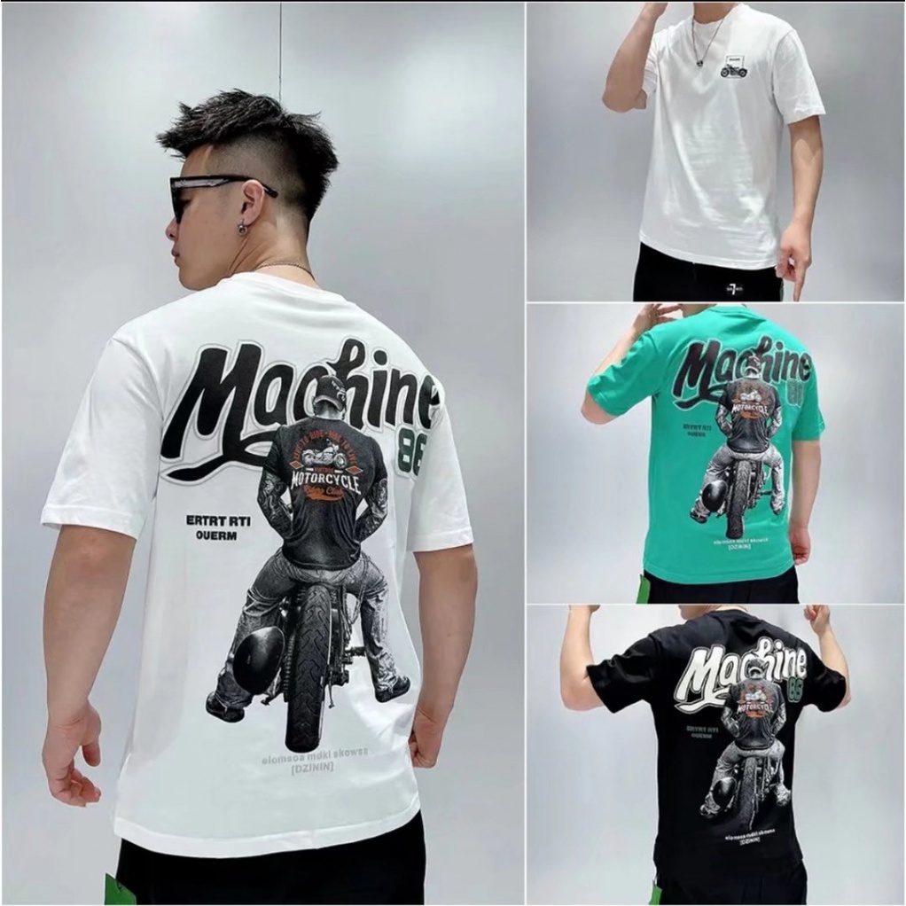 Áo Thun Cotton Tay Ngắn Cổ Tròn Dáng Rộng Thời Trang Mùa Hè Cho Nam