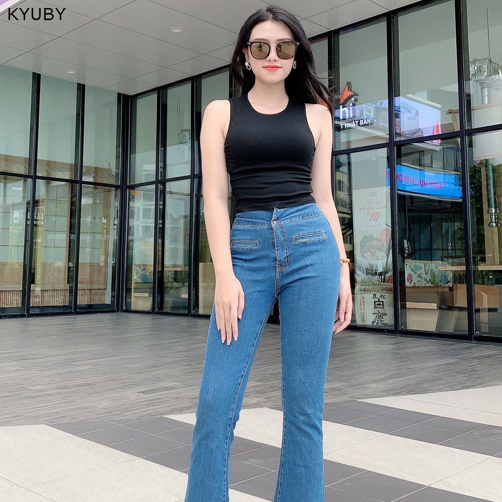 Áo croptop nữ KYUBY chất cotton - Áo ba lỗ cộc tay dáng ôm mềm mịn