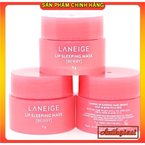 Mặt nạ ngủ môi Laneige mini 3g và 8g dưỡng ẩm và phục hồi môi thâm