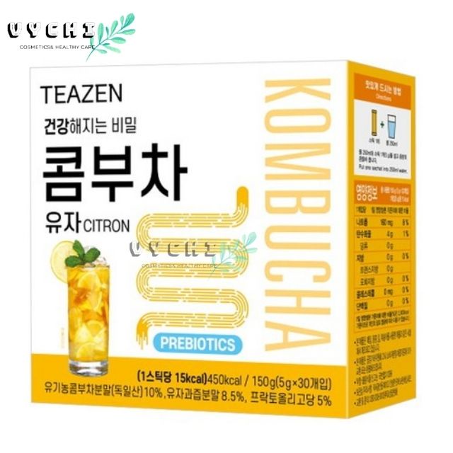 Kombucha Thanh Yên Teazen 30 gói Nhập Khẩu Hàn Quốc (date 2023)