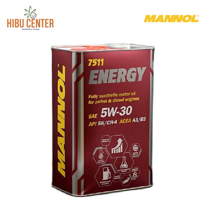 Nhớt Tổng Hợp Toàn Phần MANNOL Energy 5W30 4 Lít