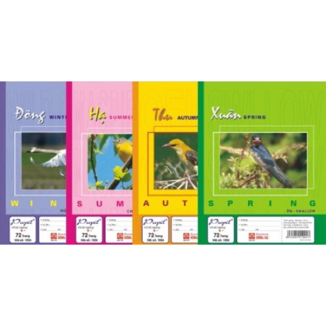 Vở kẻ ngang 72 trang Hồng Hà