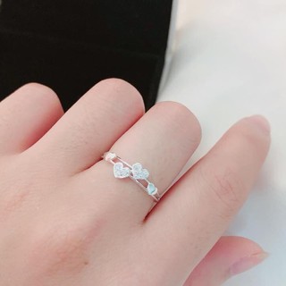 Nhẫn bạc ta đẹp💝freeship💝nhập mã giảm 10k💝nhẫn chuỗi 4 tim