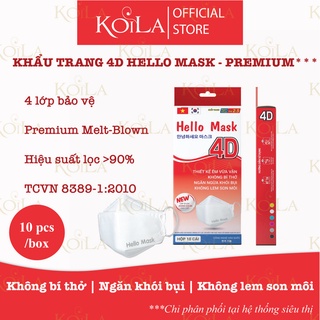 [Có giấy chất lượng] Khẩu trang 4D HELLO MASK, WIN MASK không dính son