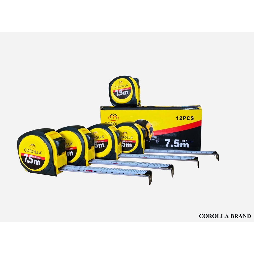 Thước mét Lỗ Ban, thước phong thuỷ thước cuộn thương hiệu COROLLA bản 5m- 7.5m