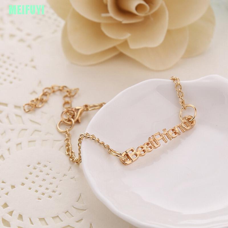 Vòng Tay Kim Loại Mặt Chữ Best Friends Cho Nam Và Nữ