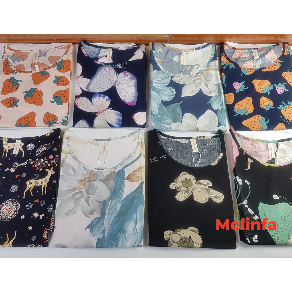Bộ đồ ngủ nữ, bộ ba lỗ quần dài xuông rộng chất vải lanh lụa cotton thoáng mát nhiều màu mã BD0234